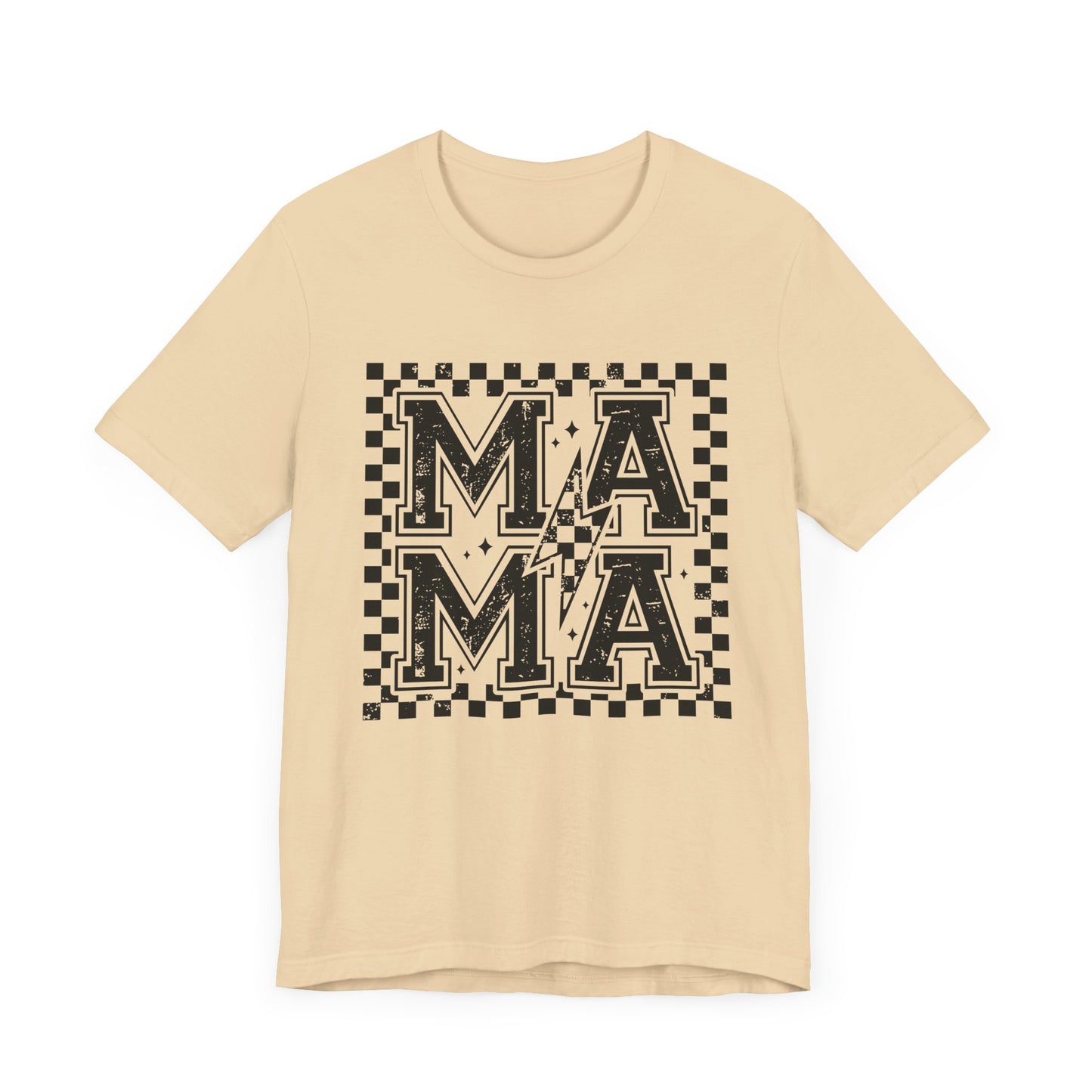 Retro Mama Checkered Shirt, Gift for Mom, Retro Mom Tee, Mother's Day Gift, Vintage Checkered Mama T-shirt, Varsity Mom t-shirt