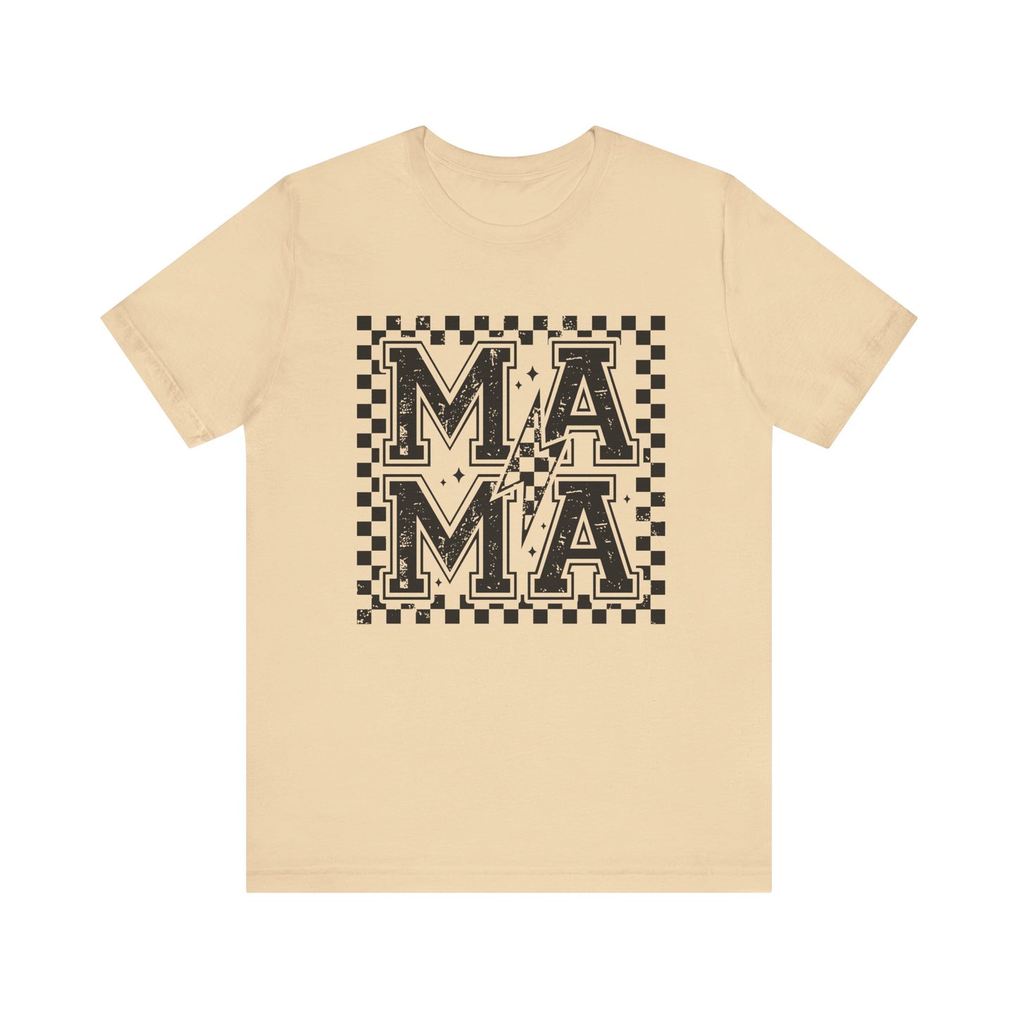 Retro Mama Checkered Shirt, Gift for Mom, Retro Mom Tee, Mother's Day Gift, Vintage Checkered Mama T-shirt, Varsity Mom t-shirt