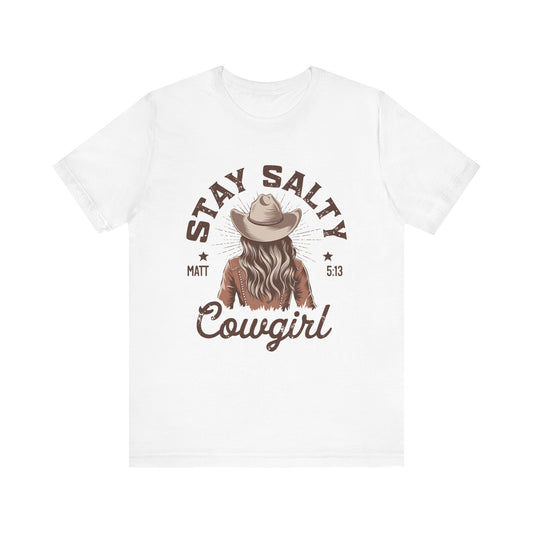 Stay Salty Cowgirl T-Shirt, Western Cowgirl Graphic Tee, Country Music Shirt, Vintage Rodeo Shirt, Rustic Cowgirl Outfit, Gift for Her