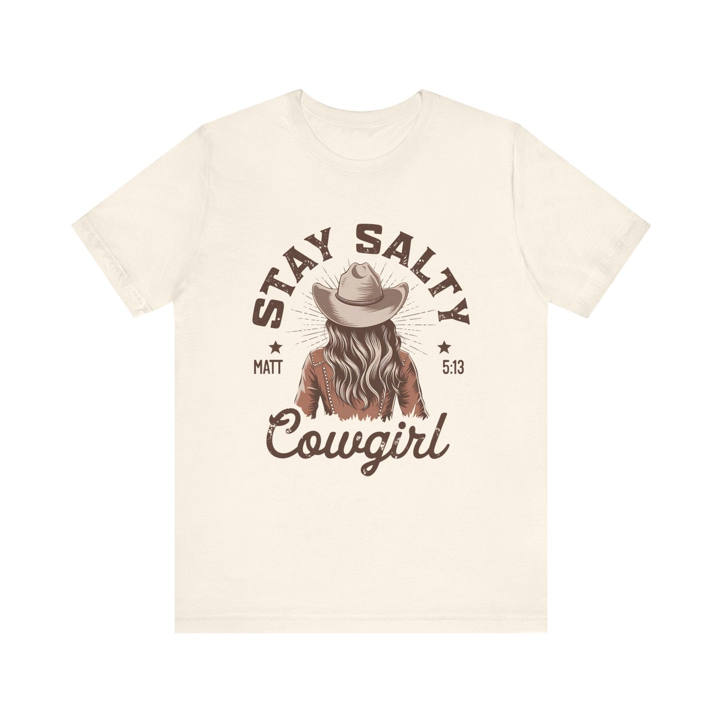 Stay Salty Cowgirl T-Shirt, Western Cowgirl Graphic Tee, Country Music Shirt, Vintage Rodeo Shirt, Rustic Cowgirl Outfit, Gift for Her