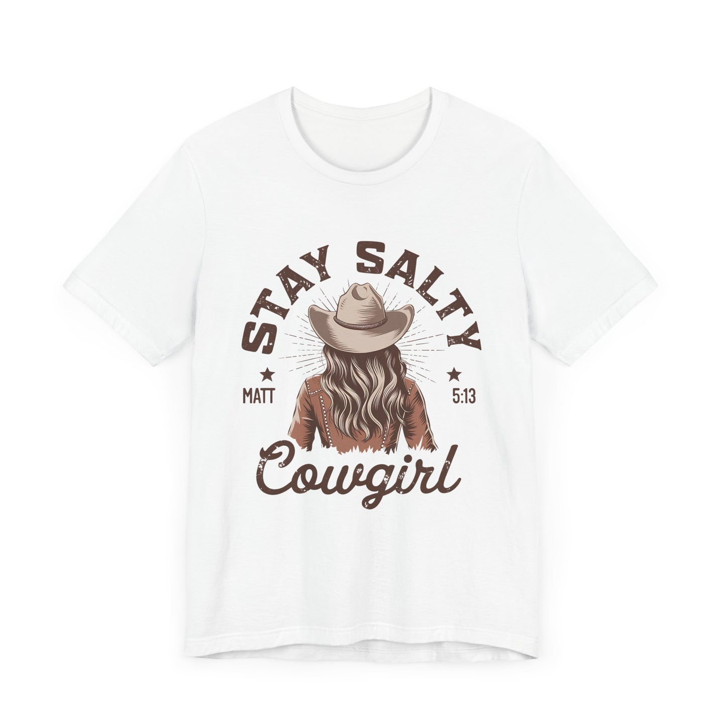 Stay Salty Cowgirl T-Shirt, Western Cowgirl Graphic Tee, Country Music Shirt, Vintage Rodeo Shirt, Rustic Cowgirl Outfit, Gift for Her