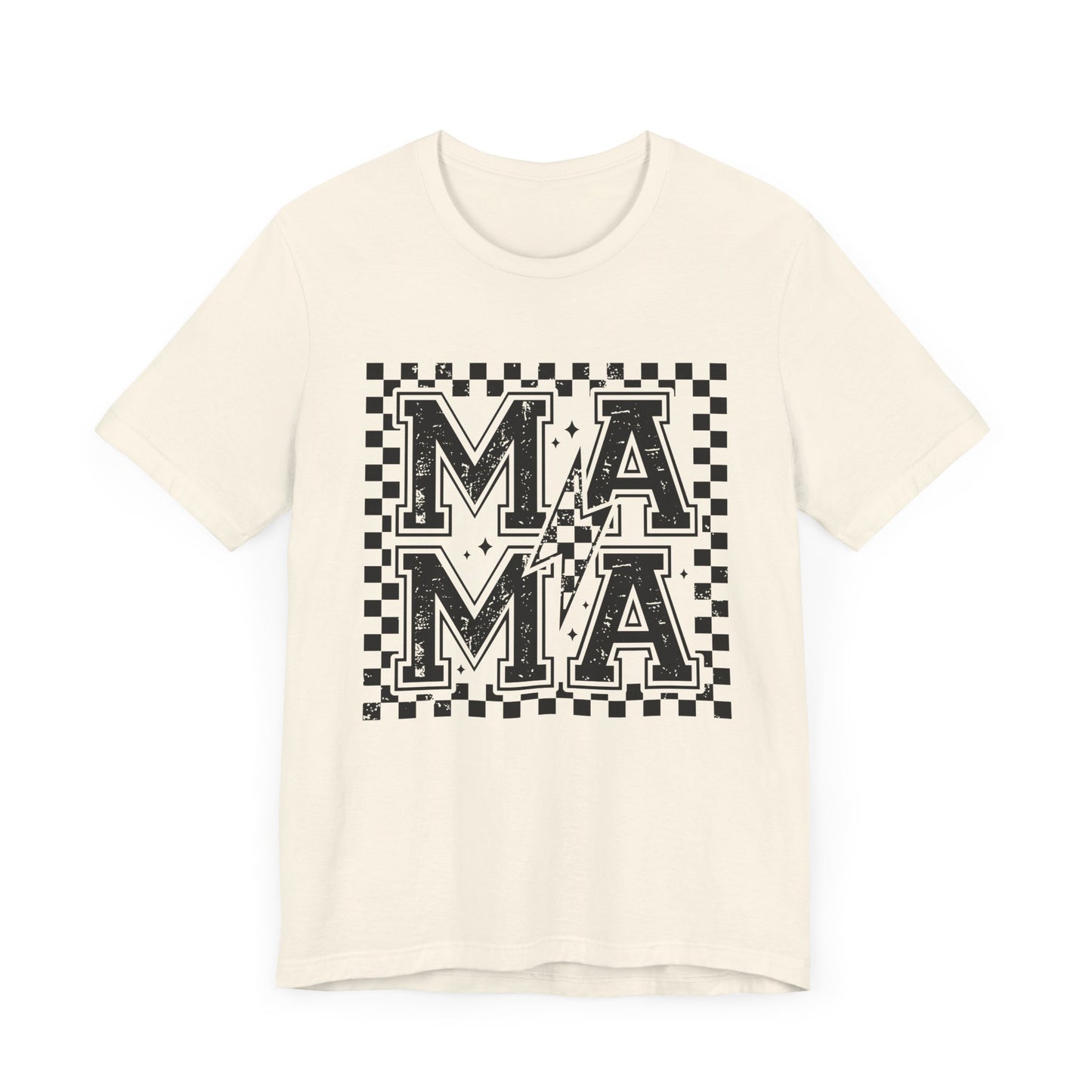 Retro Mama Checkered Shirt, Gift for Mom, Retro Mom Tee, Mother's Day Gift, Vintage Checkered Mama T-shirt, Varsity Mom t-shirt