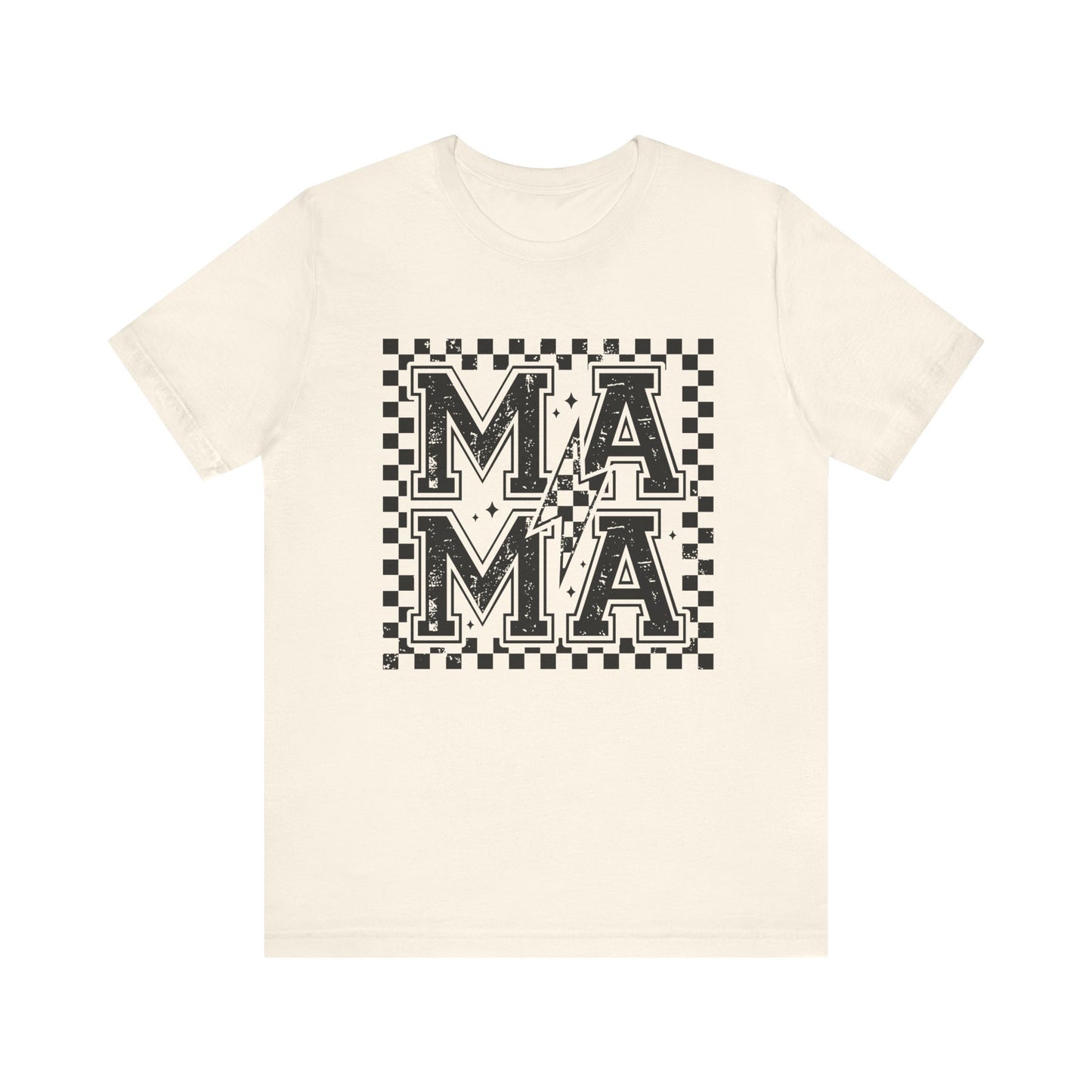 Retro Mama Checkered Shirt, Gift for Mom, Retro Mom Tee, Mother's Day Gift, Vintage Checkered Mama T-shirt, Varsity Mom t-shirt