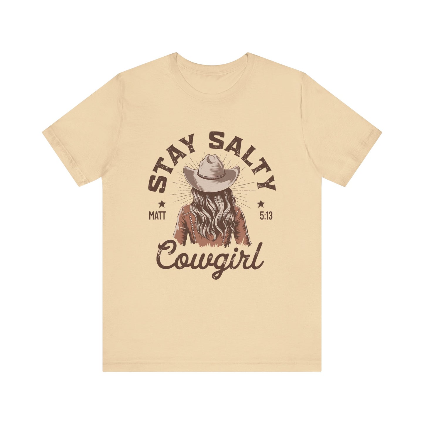 Stay Salty Cowgirl T-Shirt, Western Cowgirl Graphic Tee, Country Music Shirt, Vintage Rodeo Shirt, Rustic Cowgirl Outfit, Gift for Her