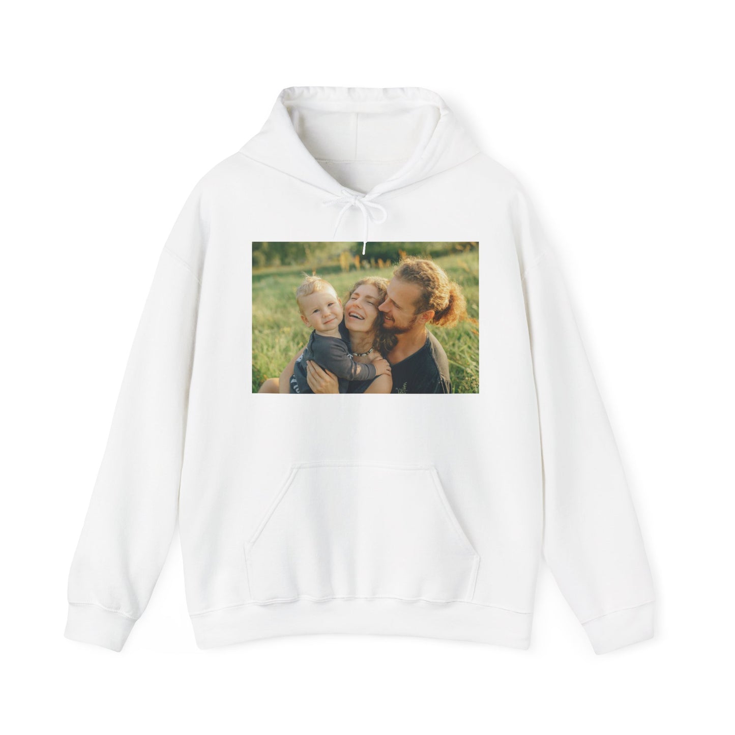 Custom Family Photo and Text Hoodie