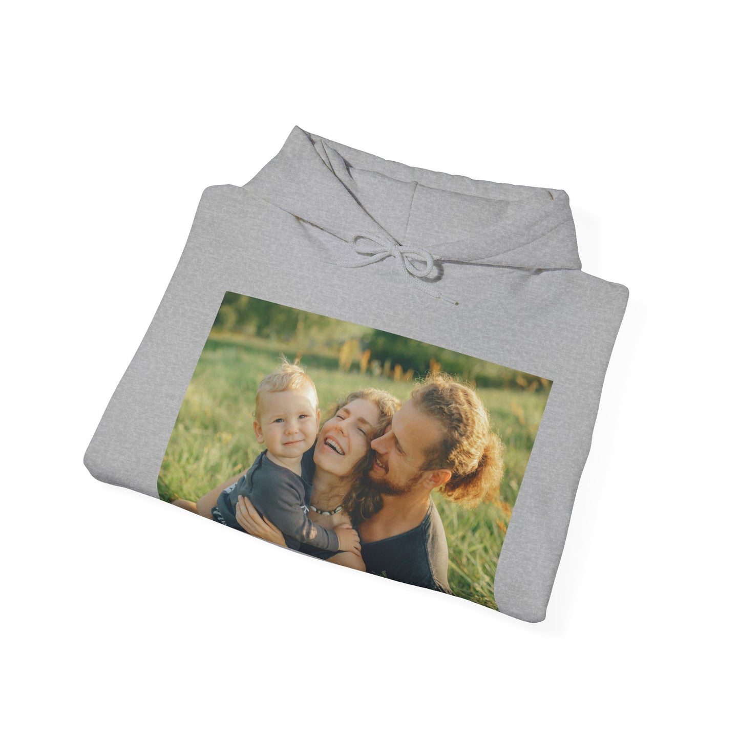 Custom Family Photo and Text Hoodie